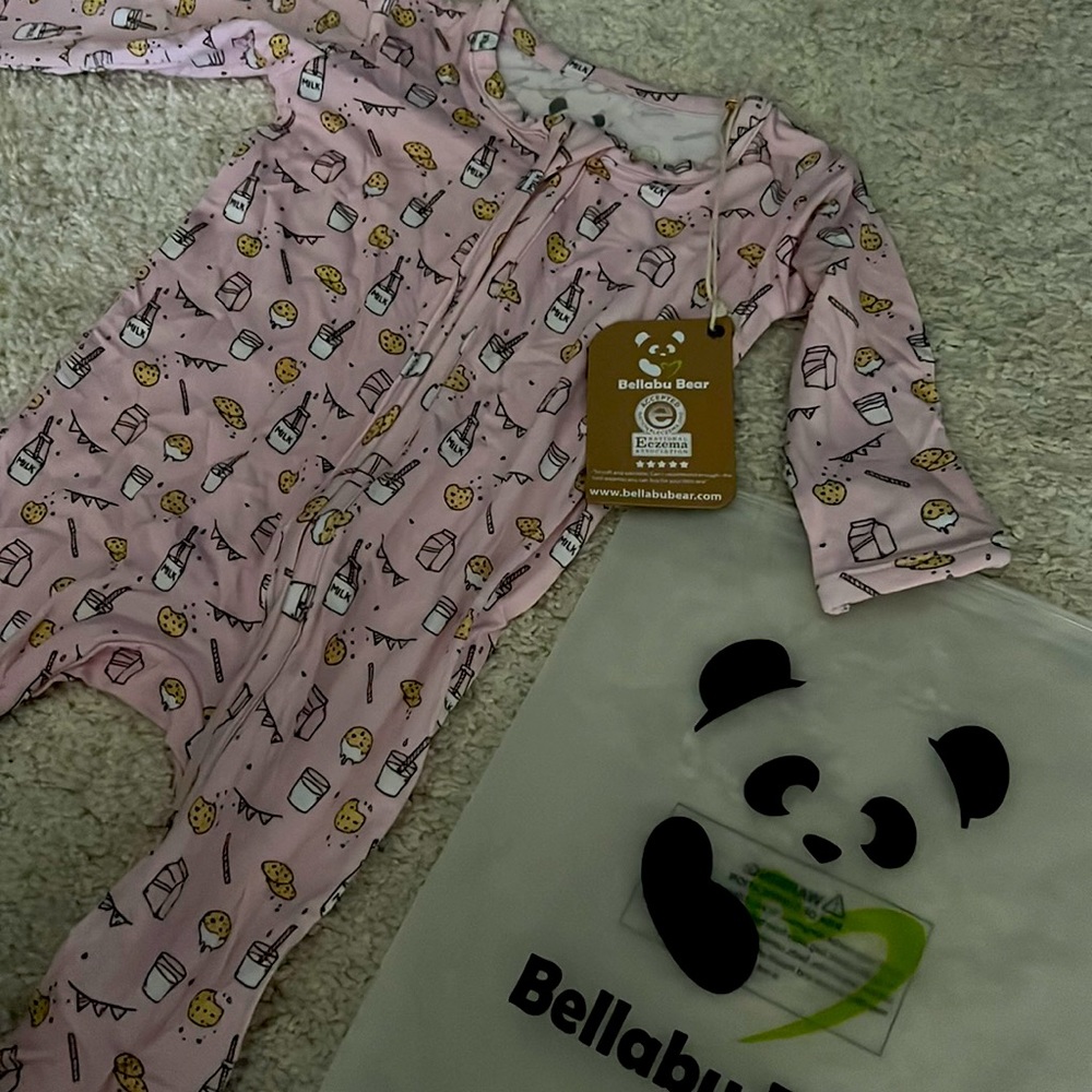 New with tags Bellabu Bear Long Sleeve Onesie - 0-3 Months